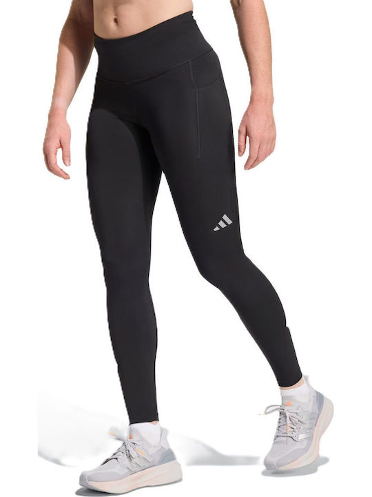 adidas 3 Streifen Running Gekürzte Leggings Schwarz