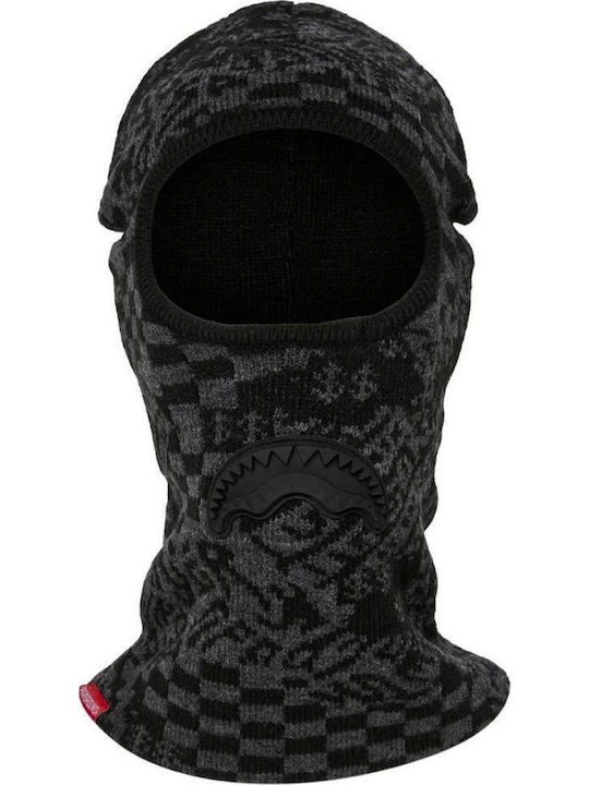 Warp Check Beanie Unisex Beanie Knitted in Black color