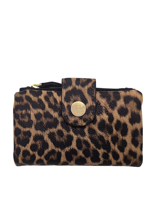 Large Fabric Women's Wallet Classic Brown