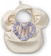 Elodie Details Waterproof Bib Fabric with Hoop & Loop Fastener & Pocket Oat White for 3 m+