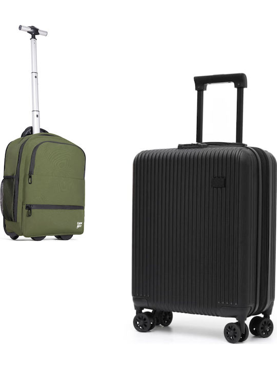 CabinFly Reisekoffer Black And Green mit 4 Räder