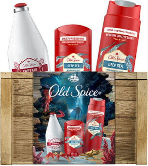 Old Spice Deep Sea Σετ Περιποίησης για Καθαρισμό Σώματος 3τμχ