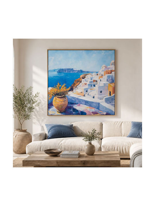 Iliadis Greek Island Πίνακας σε Καμβά 80x80cm