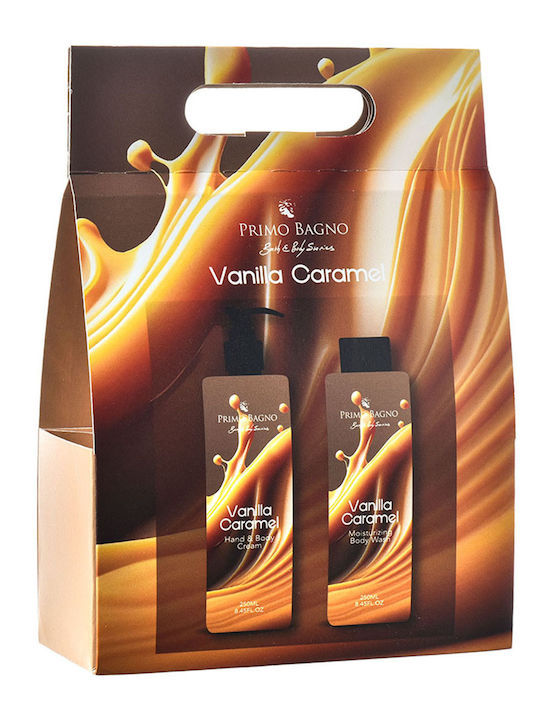 Primo Bagno Vanilla & Caramel Комплект за грижа за кожата за Хидратация & Почистване на тялото Primo Bagno Vanilla & Caramel Комплект за грижа за кожата за Хидратация & Почистване на тялото