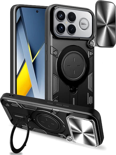 Techsuit Camguard Back Cover Metalic Negru (Poco F8 Pro)