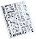 Joyful Autocolante Cu Design Pentru Unghii Cuvinte Negru