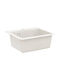vidaXL Drop-In Chiuvetă din Granit Sintetic L47xW44cm Alb