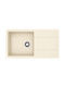 Unixton Drop-In Kitchen Sink Made of Liquid Granite M100xP50cm