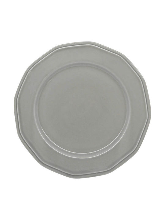 Ankor Premium Classic Πιάτο Ρηχό από Πορσελάνη Γκρι 27cm 6τμχ
