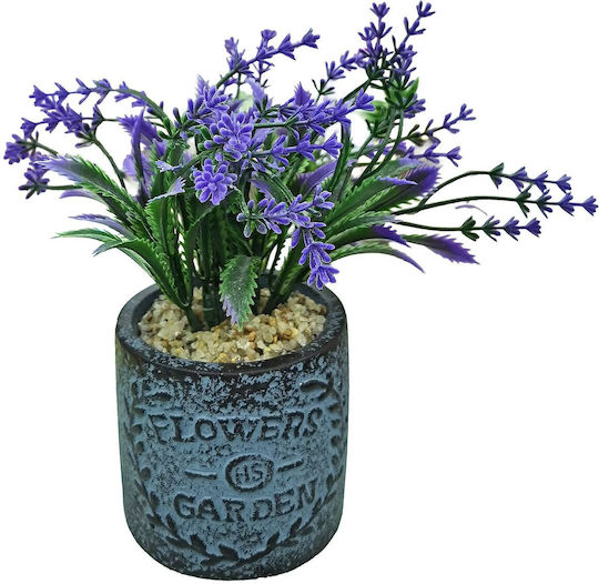 Künstliche Pflanze im Töpfchen Lavendel 6Stück HOMie