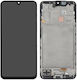 Samsung A175f Galaxy A17 4g LCD Display with Touch Unit with Front Cover Black Service Pack