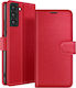 Zanaé Brieftaschenhülle Samsung Galaxy S22 Standriemen Rote