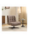 Fl820 Fotoliu Relax Rotativ Gri 71x82x86cm