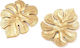 Steel Hanging Element Leaf Gilded 18k 38mm 1pcs