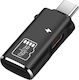 Linq Micro-sd Кард Рийдър Към Usb-c 5 Gbps Трансфер 10w Usb-c Зареждане Черен