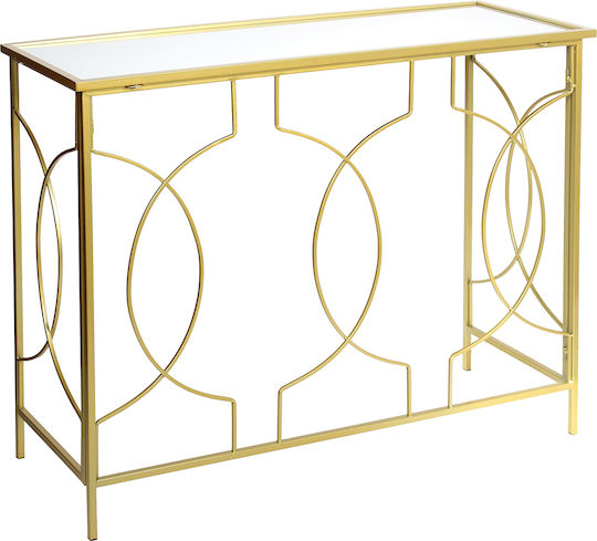 Konsolemit Spiegel Golden L100xB36xH80cm