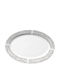 Ankor Lines Serving Platter made of Porcelain Gray