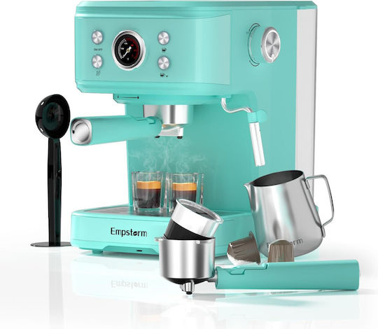 Mașină de Espresso 1100W Presiune 20bar Albastru deschis X0025PIKF3