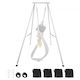 Yoga Frame Stand Vevor 3m Length Swing Stand Maximum Load 250 Kg Triangular Structure Aerial Equipment Bases Aerial Silk Yoga Lovers Non-Slip Base Lightweight Detachable Design