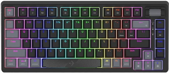 Aqirys Adara Mini Gaming Μηχανικό Πληκτρολόγιο 75% με Haimu Pink διακόπτες και RGB φωτισμό (International English)
