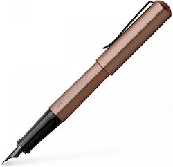 Faber-Castell Hexo Писалка Medium Бронзова с Червено Мастило