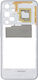 Clappio Replacement Mobile Phone Middle Frame Part Samsung Galaxy A16 Rigid Gray