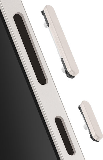 Clappio Ersatzschlüssel für Mobiltelefone Tastenfeld Galaxy S25 Ultra Grau