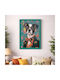Iliadis Dog Painting on Canvas 78x108cm
