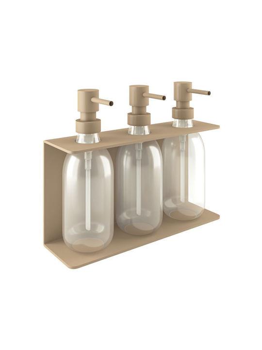 Pam & Co Επιτοίχιο Dispenser Πλαστικό Μπεζ 300ml