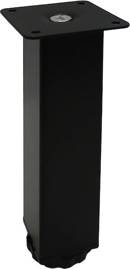 Gian Metal Furniture Leg 15cm Black N55-15-BLCK