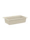 vidaXL Inset Kitchen Sink Made of Liquid Granite M79.5xP50.5cm Beige