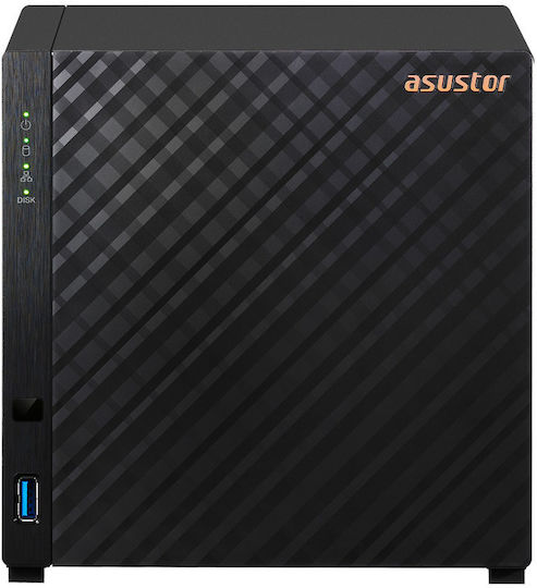 Asustor NAS Drivestor 4 Gen2 NAS Tower με 4 θέσεις για HDD
