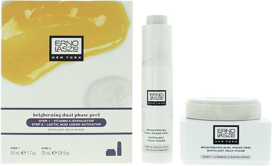 Erno Laszlo Brightening Dual Phase Peel Σετ Περιποίησης για Λάμψη