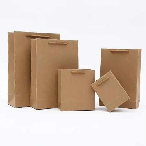 Spadi Pungă de Plastic pentru Ambalare cu Șnur Kraft 9x12x5.5cm