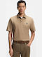 Поло Блуза с къс ръкав Бежов
