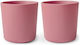 Mushie Baby Cup made of Plastic Pink 220ml for 6m+m+