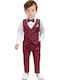Kids' Suit Winter 4pcs Burgundy