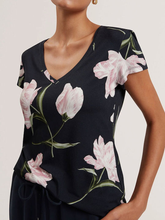 Damen T-Shirt Navy 282513-Navy