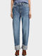 Damenjeans in Ballon-Linie Medium Aged Denim