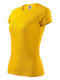 Malfini Γυναικείο Διαφημιστικό T-shirt Κοντομάνικο Yellow