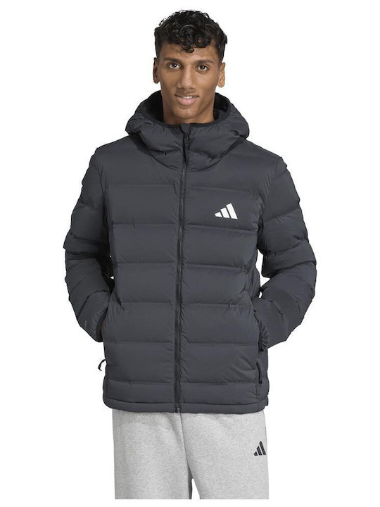 Helionic Hooded Down Мъжко Яке Puffer Черно