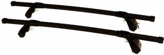 Hermes Autodachträger Set mit Dachträgerfüßen Nissan Primera 2002-2007 5dr Hatchback Metallisch