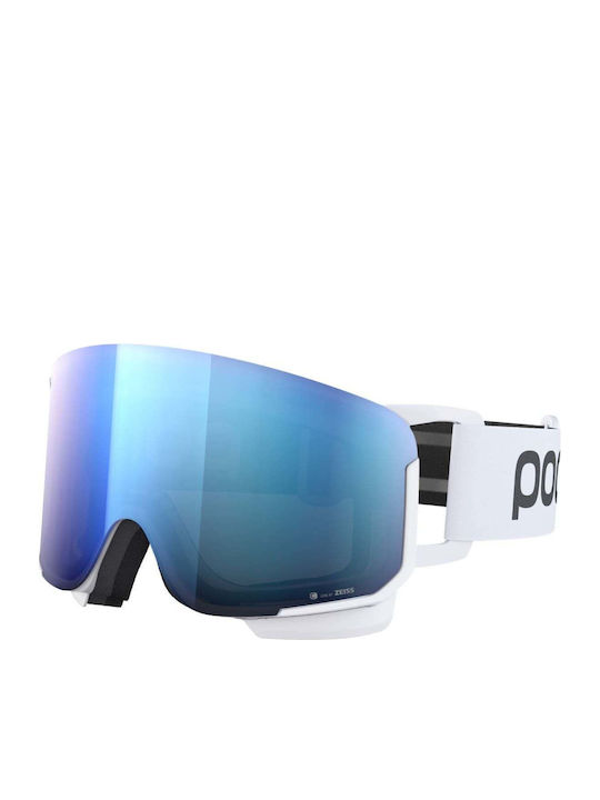 Poc Ski- und Snowboardbrille für Erwachsene Weiße mit blauer Farbe für den Gläser Poc Ski- und Snowboardbrille für Erwachsene Weiße mit blauer Farbe für den Gläser