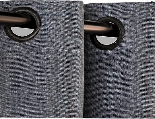 Jemidi24 Curtain Blackout with Grommet Gray 140x245cm