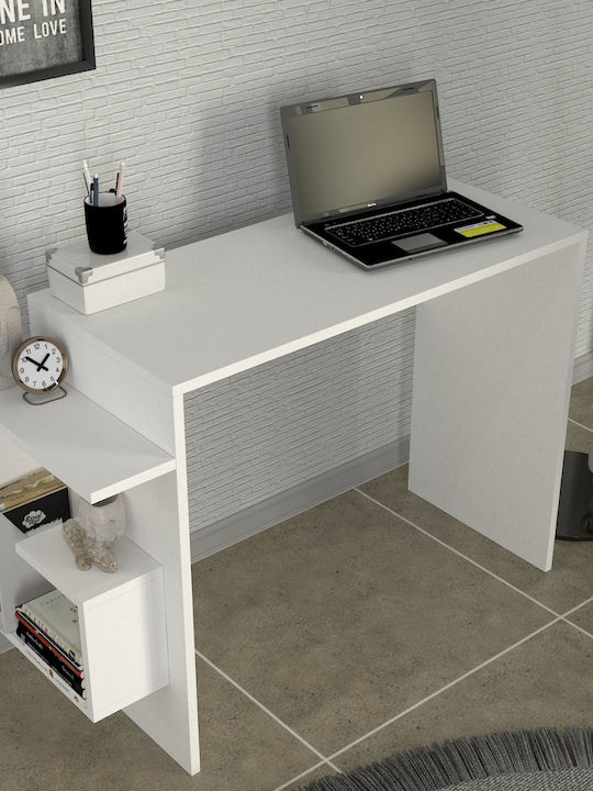 Schreibtisch Sharp Focus Holz Weiß 104.5x40x73.8cm