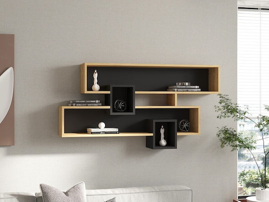 Ράφι Karen Sapphire 120x22x72εκ. Gray Oak