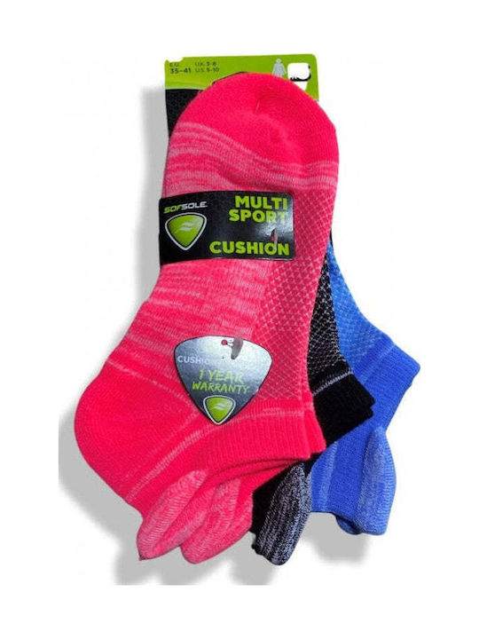 Sofsole Multi Sport Cushion Κάλτσες Πολύχρωμες 3Pack Sofsole Multi Sport Cushion Κάλτσες Πολύχρωμες 3Pack