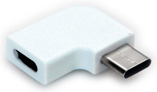 Roline Converter USB-C male to USB-C female White 1pcs 12.03.2996