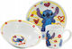Abysse Feeding Set made of Plastic 3pcs