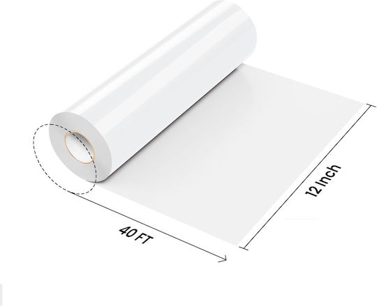 Vinil Decorativ Autocolant Durabil Alb 100x30 Cm Vinil Decorativ Autocolant Durabil Alb 100x30 Cm